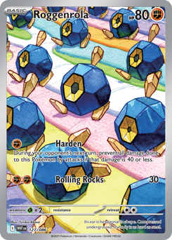 Roggenrola - White Flare - #127 - Pokemon TCG card