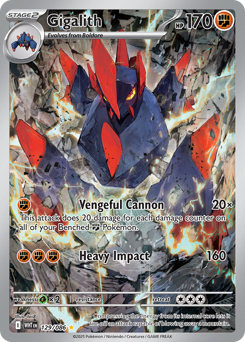Gigalith #129 Gigalith - White Flare - #129 - Pokemon TCG card