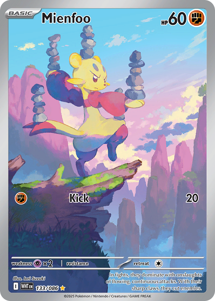 Mienfoo - White Flare - #133 - Pokemon TCG card