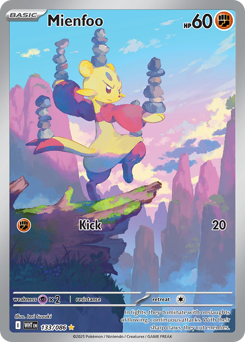 Mienfoo - White Flare - #133 - Pokemon TCG card