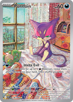 Purrloin #136 Purrloin - White Flare - #136 - Pokemon TCG card
