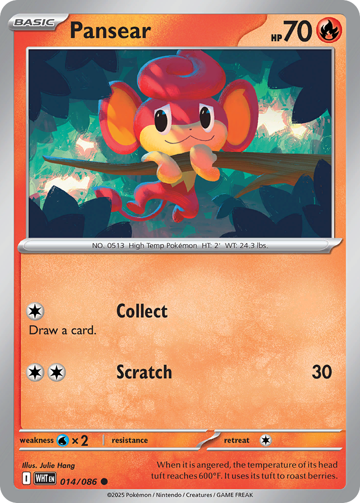 Pansear - White Flare - #14 - Pokemon TCG card