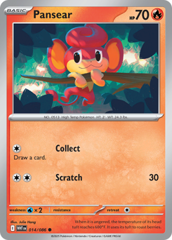 Pansear #14 Pansear - White Flare - #14 - Pokemon TCG card