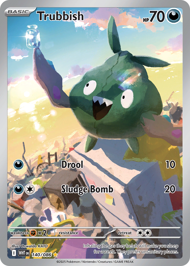 Trubbish - White Flare - #140 - Pokemon TCG card