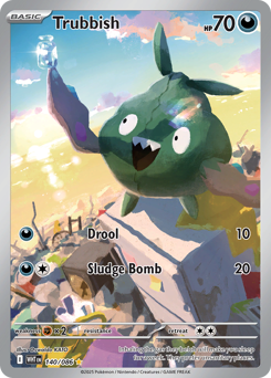 Trubbish - White Flare - #140 - Pokemon TCG card