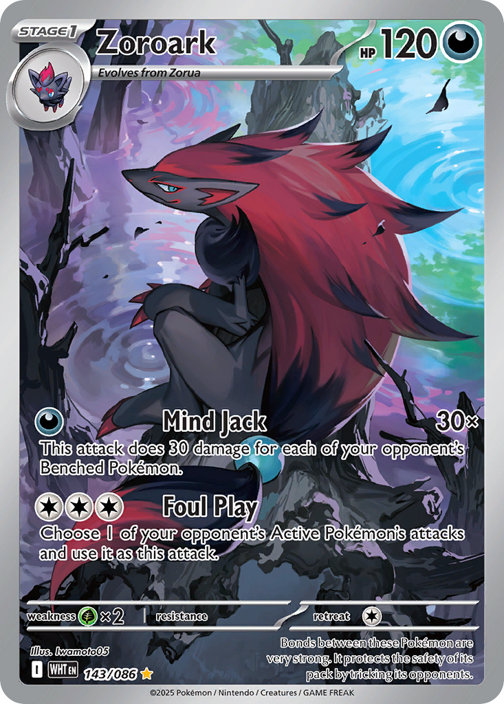 Zoroark - White Flare - #143 - Pokemon TCG card