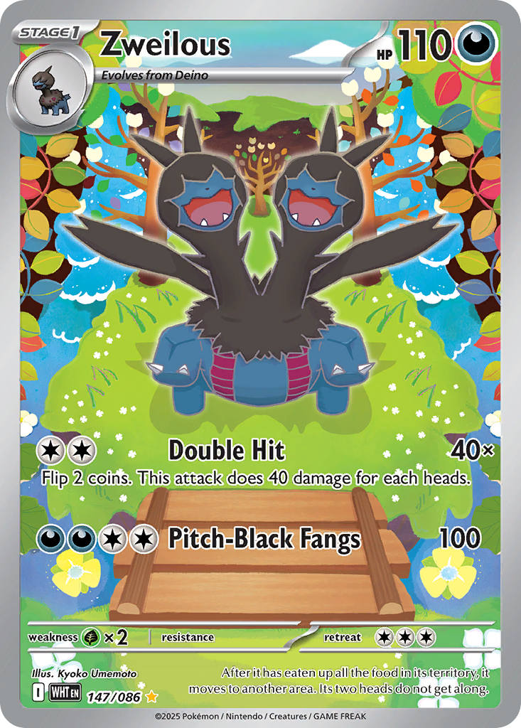 Zweilous - White Flare - #147 - Pokemon TCG card