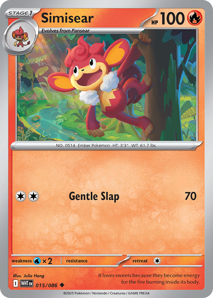 Simisear - White Flare - #15 - Pokemon TCG card
