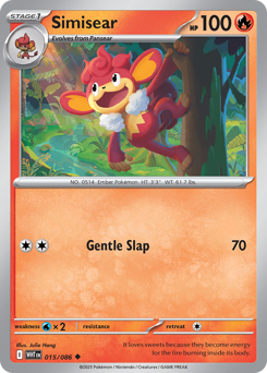 Simisear - White Flare - #15 - Pokemon TCG card