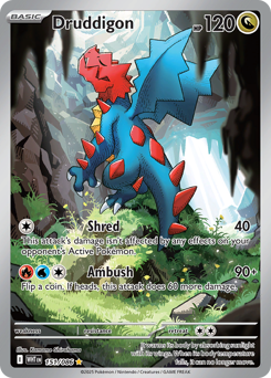 Druddigon - White Flare - #151 - Pokemon TCG card