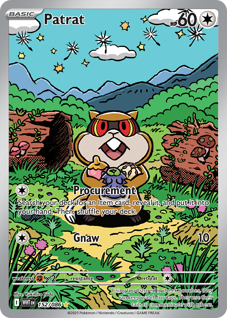 Patrat - White Flare - #152 - Pokemon TCG card