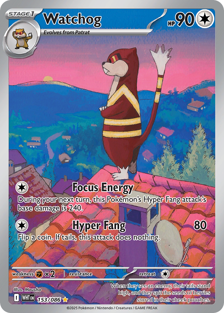 Watchog - White Flare - #153 - Pokemon TCG card