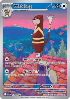 Watchog #153 Watchog - White Flare - #153 - Pokemon TCG card