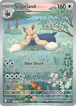 Stoutland #156 Stoutland - White Flare - #156 - Pokemon TCG card