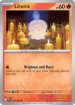 Litwick #16 Litwick - White Flare - #16 - Pokemon TCG card