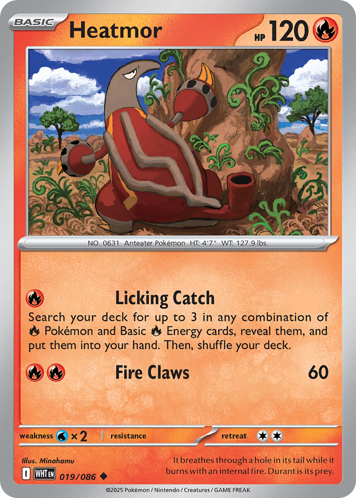 Heatmor - White Flare - #19 - Pokemon TCG card