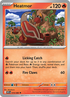 Heatmor - White Flare - #19 - Pokemon TCG card