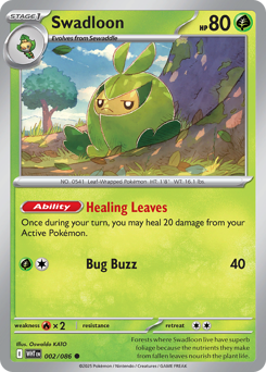 Swadloon - White Flare - #2 - Pokemon TCG card