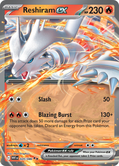 Reshiram ex #20 Reshiram ex - White Flare - #20 - Pokemon TCG card