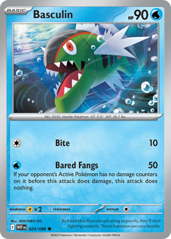 Basculin #24 Basculin - White Flare - #24 - Pokemon TCG card