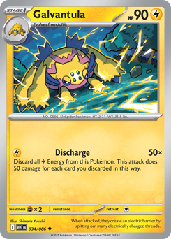 Galvantula #34 Galvantula - White Flare - #34 - Pokemon TCG card