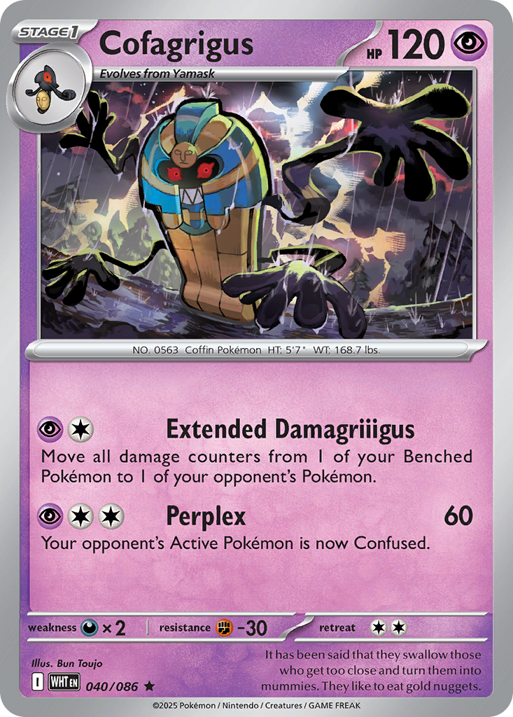 Cofagrigus - White Flare - #40 - Pokemon TCG card