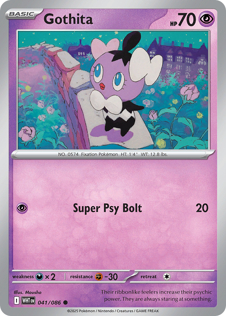 Gothita - White Flare - #41 - Pokemon TCG card