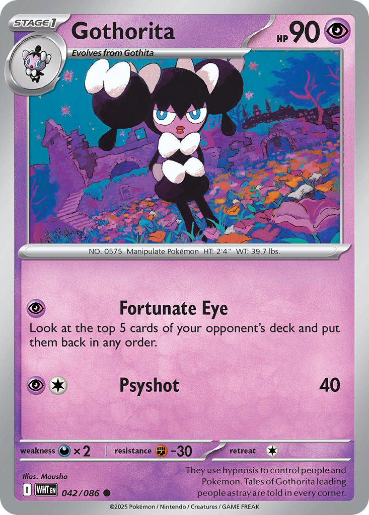 Gothorita - White Flare - #42 - Pokemon TCG card