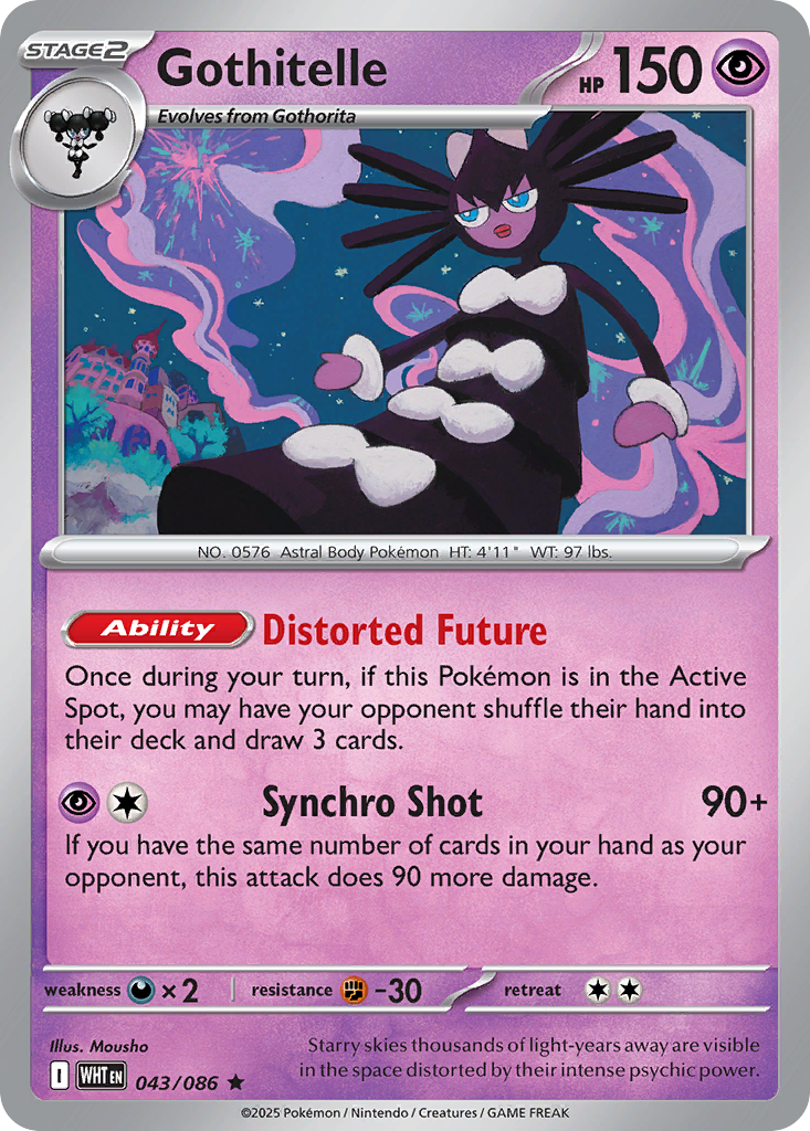 Gothitelle - White Flare - #43 - Pokemon TCG card