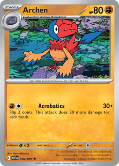Archen #50 Archen - White Flare - #50 - Pokemon TCG card