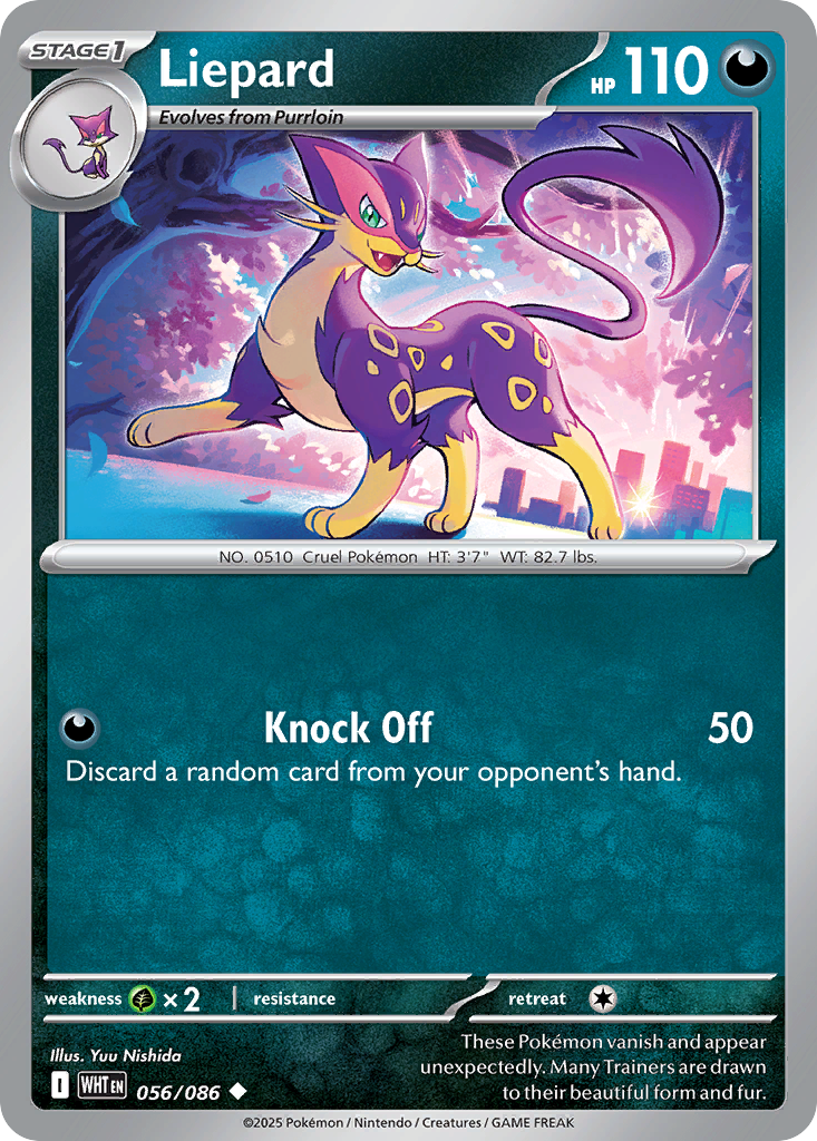 Liepard - White Flare - #56 - Pokemon TCG card