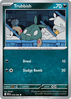 Trubbish - White Flare - #59 - Pokemon TCG card