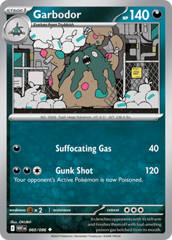 Garbodor #60 Garbodor - White Flare - #60 - Pokemon TCG card