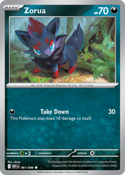 Zorua #61 Zorua - White Flare - #61 - Pokemon TCG card