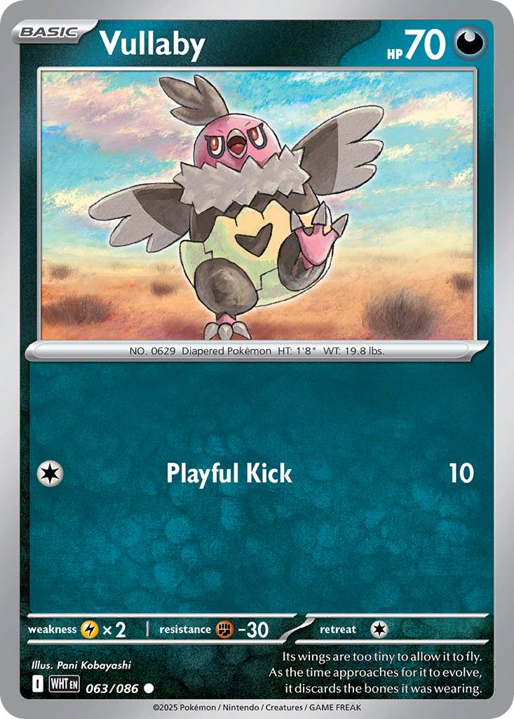 Vullaby - White Flare - #63 - Pokemon TCG card