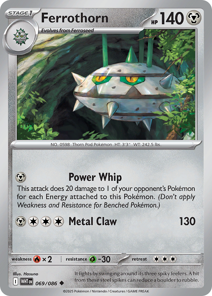Ferrothorn - White Flare - #69 - Pokemon TCG card