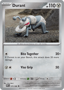 Durant - White Flare - #70 - Pokemon TCG card