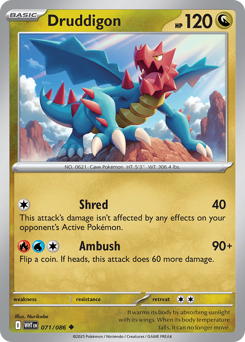 Druddigon - White Flare - #71 - Pokemon TCG card