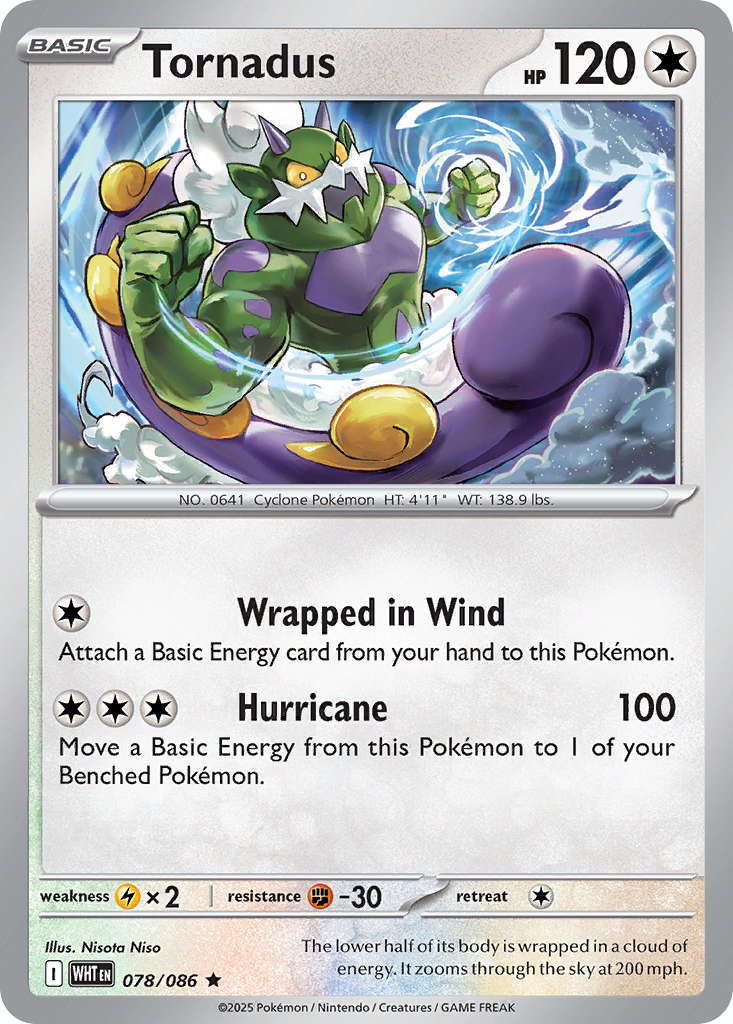 Tornadus - White Flare - #78 - Pokemon TCG card