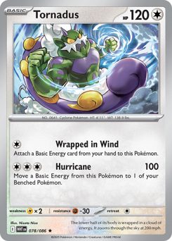 Tornadus #78 Tornadus - White Flare - #78 - Pokemon TCG card