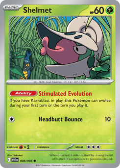 Shelmet #8 Shelmet - White Flare - #8 - Pokemon TCG card