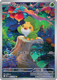 Sewaddle - White Flare - #87 - Pokemon TCG card
