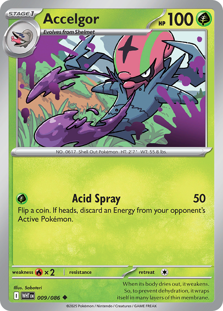 Accelgor - White Flare - #9 - Pokemon TCG card