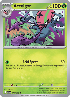 Accelgor - White Flare - #9 - Pokemon TCG card