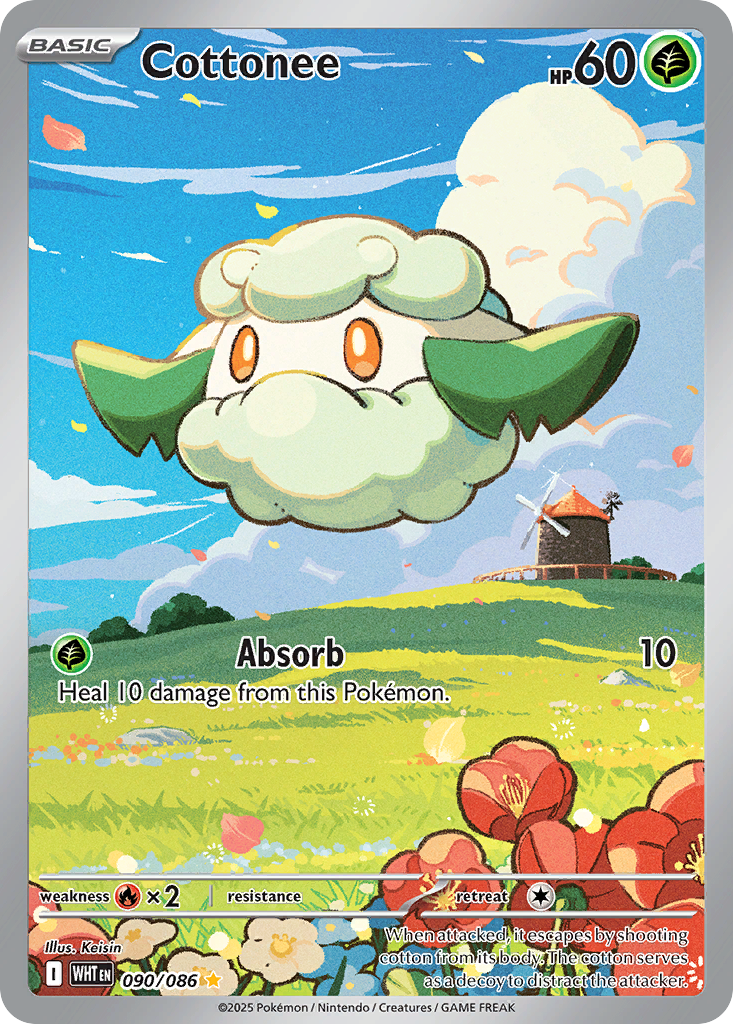 Cottonee - White Flare - #90 - Pokemon TCG card