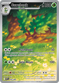 Sawsbuck - White Flare - #92 - Pokemon TCG card