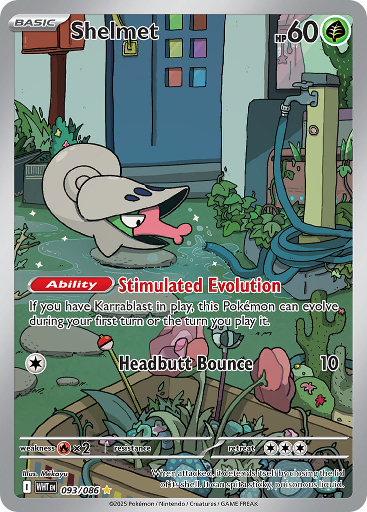 Shelmet - White Flare - #93 - Pokemon TCG card
