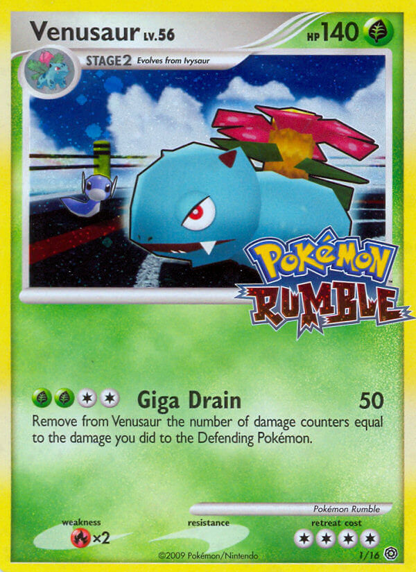 Venusaur - Pokémon Rumble - #1 - Pokemon TCG card