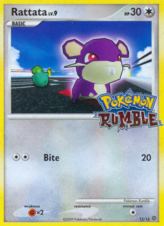 Rattata - Pokémon Rumble - #15 - Pokemon TCG card