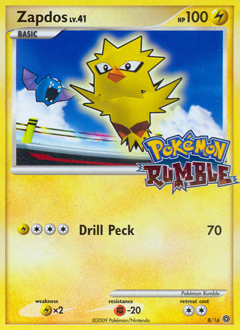 Zapdos - Pokémon Rumble - #8 - Pokemon TCG card